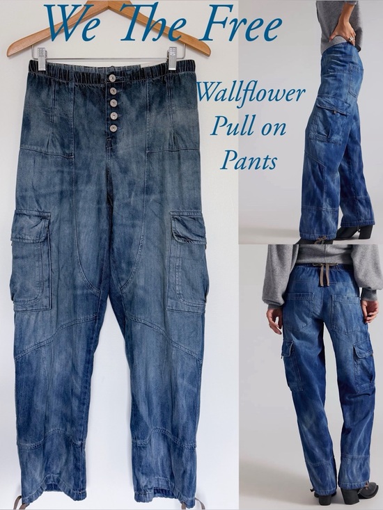 We The Free Denim - NWT Free People We The Free Wallflower Pull-On Jeans Size XS in Summer Nights